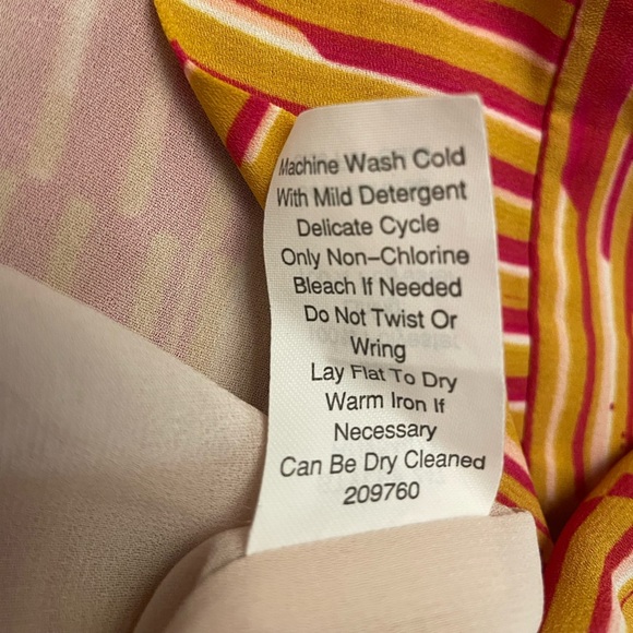 CAbi Mon Ami Kimono Cardigan Women's Sunset Stripe Size Medium boho, Flowy - Picture 7 of 8